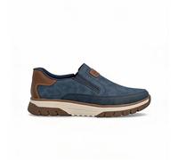 Rieker B9350 Mens Faux Leather Pull-On Comfort Blue Slip-On Trainers