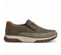 Rieker B9350 Mens Faux Leather Pull-On Comfort Brown Slip-On Trainers