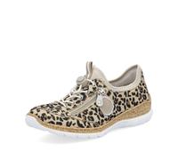 Rieker Beige Elasticated Shoes for Ladies | Rieker N4263-92 Colour: Multi, Size: EU 39 / UK 6
