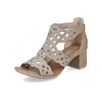 Rieker Beige Hook & Loop Sandals for Ladies | Rieker 64773-61 Colour: Beige, Size: EU 38 / UK 5