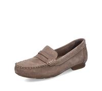 Rieker Beige Slip-On Shoes for Ladies | Rieker 40051-62 Colour: Beige, Size: EU 37 / UK 4