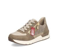 Rieker Beige Zip Shoes for Ladies | Rieker 58902-64 Colour: Beige, Size: EU 38 / UK 5