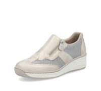 Rieker Beige Zip Shoes for Ladies | Rieker Colour: Beige, Size: EU 42 / UK 8 Beige 42