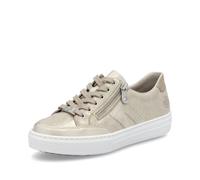Rieker Beige Zip Shoes for Ladies | Rieker L5903-62 Size: EU 41 / UK 7.5, Colour: Beige