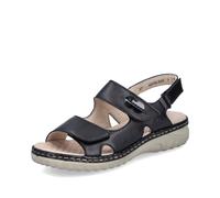 Rieker Black Hook & Loop Sandals for Ladies | Rieker Colour: Black, Size: EU 36 / UK 3.5 Black 36