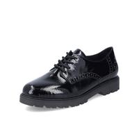 Rieker Black Lace-Up Shoes for Ladies | Rieker 45502-00 Colour: Black, Size: EU 41 / UK 7.5