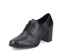 Rieker Black Lace-Up Shoes for Ladies | Rieker 50100-01 Colour: Black, Size: EU 41 / UK 7.5