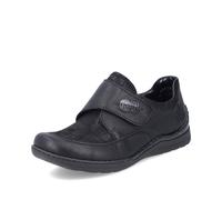 Rieker Black Rieker Hook & Loop Shoes for Ladies | Colour: Black Black 38