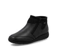Rieker Ladies Extra Wide Double Zip Ankle Boots 47270-00 - Black Leather - UK Size 6.5 - EU Size 40 - US Size 8.5