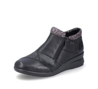 Rieker Black Zip Boots for Ladies | Rieker L4881-01 Size: EU 36 / UK 3.5, Colour: Black