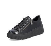 Rieker Black Zip Shoes for Ladies | Rieker N2501-00 Colour: Black, Size: EU 38 / UK 5