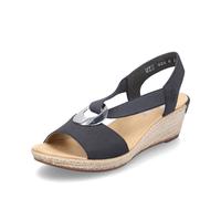 Women's Rieker 624H6-14 Womens Heel Shoes Blue - Size: 5