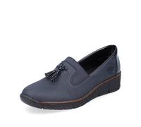 Rieker Blue Elasticated Shoes for Ladies | Rieker 53751-14 Size: EU 42 / UK 8, Colour: Blue