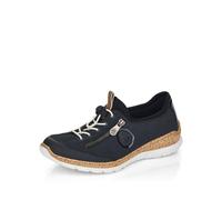 Rieker Blue Elasticated Shoes for Ladies | Rieker N4263-14 Colour: Blue, Size: EU 36 / UK 3.5