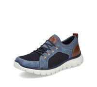 Rieker Blue Elasticated Shoes for Men | Rieker B6660-14 Colour: Blue, Size: EU 43 / UK 9