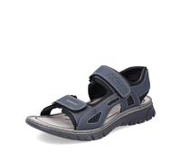 Rieker Blue Hook & Loop Sandals for Men | Rieker 26761-14 Colour: Blue, Size: EU 41 / UK 7.5