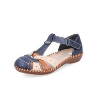Rieker Blue Hook & Loop Shoes for Ladies | Rieker Colour: Blue