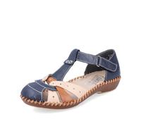 Rieker Blue Hook & Loop Shoes for Ladies | Rieker M1655-14 Size: EU 39 / UK 6, Colour: Blue