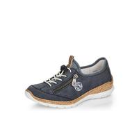 Rieker Blue Slip-On Shoes for Ladies | Rieker N4263-16 Size: EU 37 / UK 4, Colour: Blue