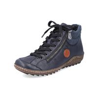 Rieker Blue Zip Boots for Ladies | Rieker L7514-14 Size: EU 43 / UK 9, Colour: Blue