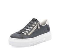 Rieker Blue Zip Shoes for Ladies | Rieker M1953-14 Size: EU 43 / UK 9, Colour: Blue