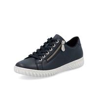 Rieker Blue Zip Shoes for Ladies | Rieker N0900-14 Size: EU 37 / UK 4, Colour: Blue