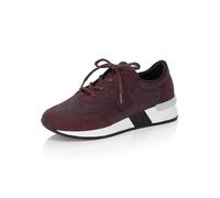 Rieker Bordeaux Mesh Chunky Sole Trainer Bordeaux