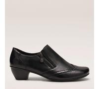 Rieker Brogue Detail Shoe BLACK SIZE 6 1/2