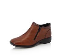 Rieker Brown Zip Boots for Ladies | Rieker L3882-24 Colour: Brown, Size: EU 40 / UK 6.5