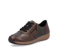 Rieker Brown Zip Shoes for Ladies | Rieker N1112-25 Colour: Brown, Size: EU 40 / UK 6.5