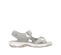 Rieker Clara 68866 Women’s soft synthetic adjustable walking sandals (Grey, UK Footwear Size System, Adult, Women, Numeric, Medium, 5)