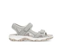 Rieker Clara 68866 Women’s soft synthetic adjustable walking sandals (Grey, UK Footwear Size System, Adult, Women, Numeric, Medium, 8)