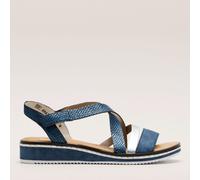 Rieker V3663-14 Ladies Blue Hook & Loop Sandals Size: EU 42 / UK 8, Colour: Blue
