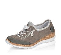 Rieker Damen Halbschuhe Women's N42F1 Low Shoes, grau, 5 UK