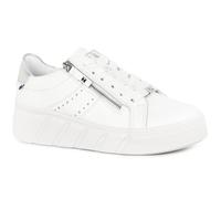 Rieker Womens Trainers Divine W2605-80 White Silver Plain Leather EU 37 / UK 4