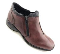'Drizzle' Casual Ankle Boots Rieker Burgundy 5
