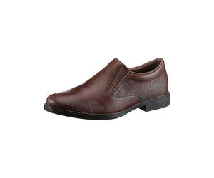 Rieker Elasticated Leather Loafers Brown