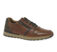 Rieker B2112-25 Tan Leather Mens comfort shoes in a Plain Leather in Size 40