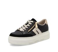Rieker Essen Womens Black Leather Lace Up Shoe - Size 8 - Black