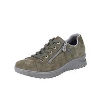 Rieker Etta Womens Waterproof Shoes 3.5 UK Khaki Suede