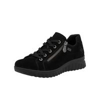 Rieker Etta Womens Waterproof Shoes 5 UK Black Suede