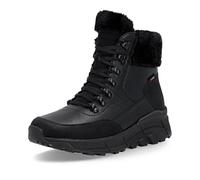 Rieker Evolution Women's Lace-Up Ankle Boots W0066, Women's Ankle Boots, Loose Insole, Water-Repellent, RiekerTEX, Black (black 02), 6.5 UK