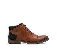 Rieker F4500 mens medium tan leather smart lace up ankle boots