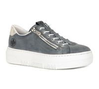 Rieker Women's Grey Blue M1953 Lightweight Platform Summer Sneakers (Grey Blue, UK Footwear Size System, Adult, Women, Numeric, Medium, 4)