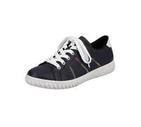 Rieker Faux Leather Lace-Up Trainers Night Blue