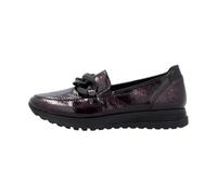 Rieker 49051-35 Wine patent Womens loafers in a Plain Synthetic in Size 37