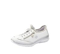 Rieker Women's Frühjahr/Sommer L32P2 Slip On, White (Weiss/Argento/Silverflower/ 80 80), 6 UK