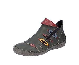 Rieker Gimma Ankle Boots/Boots Women Green/Red/Yellow Mid Boots Shoes