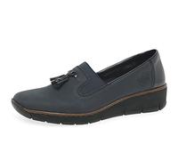 Rieker Women's 'Gleam' Tassel Loafers in Navy | Size: 5 Rieker Navy 5