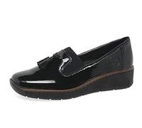Rieker 'gleam' Tassel Loafers In Black Black